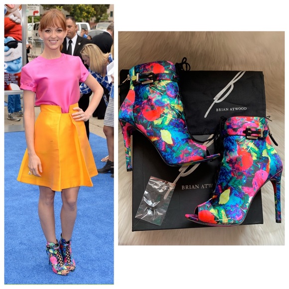 B Brian Atwood Shoes - New! BRIAN ATWOOD Linford Floral Booties